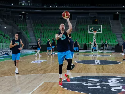 - Zoran Dragič,- 27.04.2024. Trening slovenske košarkarske reprezentance pred odhodom na kvalifikacijski turnir za Olimpijske igre v Grčiji. //FOTO: Bojan Velikonja