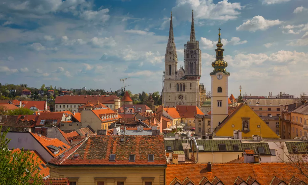 Panoramska fotografija Zagreba