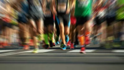 Marathon runners in the race,abstract / Foto: Pavel1964