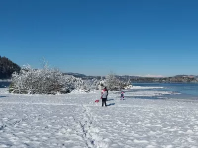 Cerkniško jezero, zimski čas