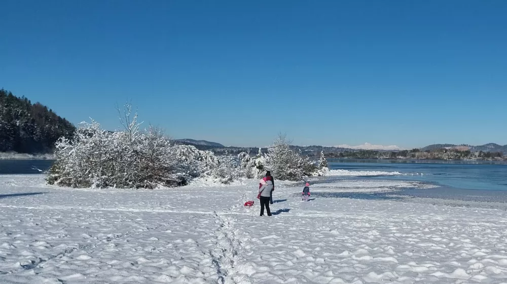 Cerkniško jezero, zimski čas