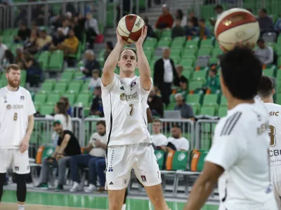 Klemen Prepelič29.09.2024 - Košarka Cedevita Olimpija - Dubaj v drugem krog regionalne liga ABA.FOTO: LUKA CJUHA