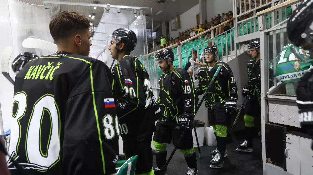 17.08.2024 - Hokej pripravljalna tekma Olimpija - GyergyoiFOTO: Luka Cjuha