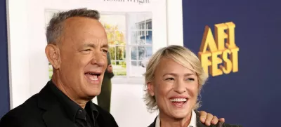 FILE PHOTO: Cast members Tom Hanks and Robin Wright attend a premiere for the film 'Here' during AFI Fest at TCL Chinese theatre in Los Angeles, California, U.S., October 25, 2024. REUTERS/Mario Anzuoni/File Photo