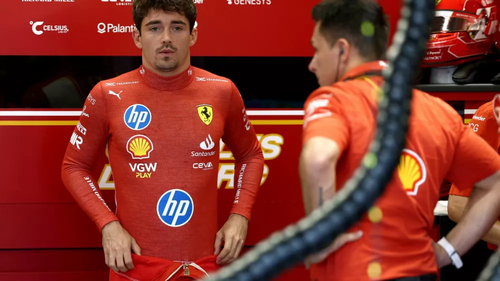 Formula One F1 - Sao Paulo Grand Prix - Autodromo Jose Carlos Pace, Sao Paulo, Brazil - November 1, 2024 Ferrari's Charles Leclerc before practice REUTERS/Carla Carniel