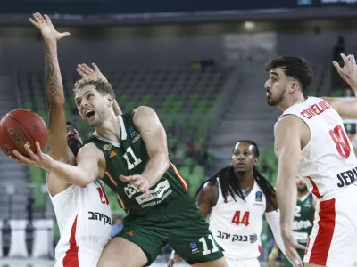 Jaka Blažič30.10.2024 - Košarka evropski pokal - Cedevita Olimpija - HapoelFOTO: LUKA CJUHA