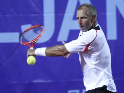 Thomas Muster (AVT) - teniški turnir - Challenger ATP BMW Ljubljana Open 2010, tenis  /FOTO: Matej Povše