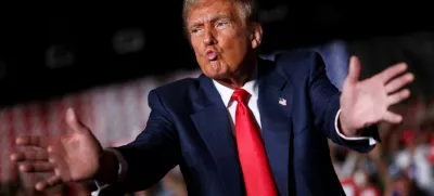 FILE PHOTO: Republican presidential nominee and former U.S. President Donald Trump reacts during a rally in Greensboro, North Carolina, U.S. October 22, 2024. REUTERS/Carlos Barria/File Photo / Foto: Carlos Barria