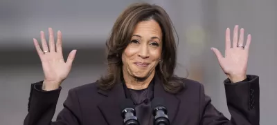 Vice President Kamala Harris delivers a concession speech for the 2024 presidential election on the campus of Howard University in Washington, Wednesday, Nov. 6, 2024. (AP Photo/Ben Curtis) / Foto: Ben Curtis