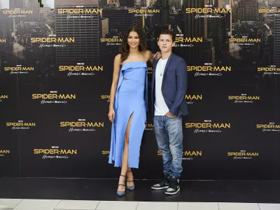 JC8PHT Madrid, Madrid, Spain. 14th June, 2017. Zendaya, Tom Holland attends a photocall for 'Spider-Man: Homecoming' at the Villa Magna Hotel on June 14, 2017 in Madrid, Spain. Credit: Jack Abuin/ZUMA Wire/Alamy Live News