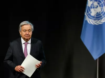 U.N. Secretary General Antonio Guterres attends the Leaders' Summit of The Small Island Developing States on Climate Change at the United Nations climate change conference COP29, in Baku, Azerbaijan November 13, 2024. REUTERS/Maxim Shemetov