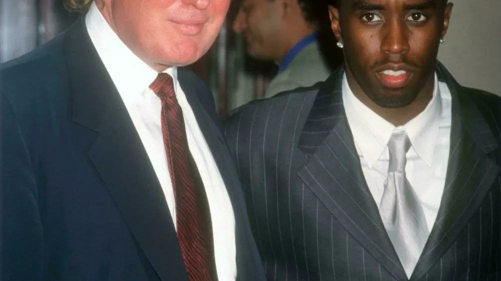 Donald Trump, ki je prijateljeval z zloglasnim Eppsteinom, in Sean Combs, ki so ga oklicali za temnopoltega Eppsteinovega naslednika. F Reuters