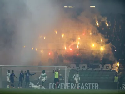 10.11.2024 - nogomet tekma Olimpija - Maribor - stadion Stožice   FOTO: LUKA CJUHA