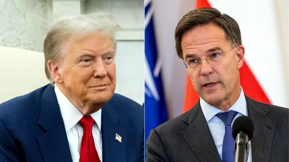 Mark Rutte in Donald Trump