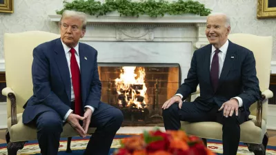 President Joe Biden meets with President-elect Donald Trump in the Oval Office of the White House, Wednesday, Nov. 13, 2024, in Washington. (AP Photo/Evan Vucci) / Foto: Evan Vucci