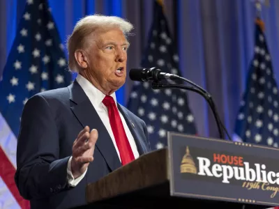 FILE - President-elect Donald Trump speaks at meeting of the House GOP conference, Nov. 13, 2024, in Washington. (AP Photo/Alex Brandon, File)