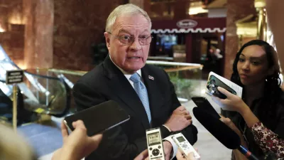 FILE - Ret. Lt. Gen. Keith Kellogg speaks to reporters at Trump Tower, Nov. 15, 2016, in New York. (AP Photo/Carolyn Kaster, File)