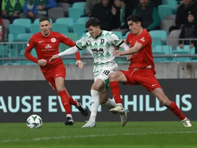 28.11.2024 - nogomet - stadion Stožice - Olimpija - Larne konferenčna ligaFOTO: LUKA CJUHA