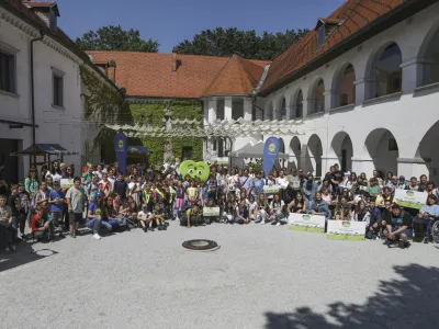 - 09.06.2023 - zaključni dogodek projekta Ekošola in Lidl Slovenija z naslovom Hrana ni za tjavendan s podelitvijo nagrad; //FOTO: Luka Cjuha