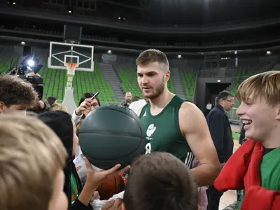 Edo Murić<br><br>- 26.09.2022 – Košarkarski klub KK Cedevita Olimpija - trening pred začetkom priprav na novo sezono v regionalni ligi ABA<br><br> <br><br>//FOTO: Nik Erik Neubauer