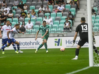 Timi Max Elšnik- 02.07.2023 – Prijateljska tekma Olimpija Ljubljana: Hajduk Split //FOTO: Nik Erik Neubauer