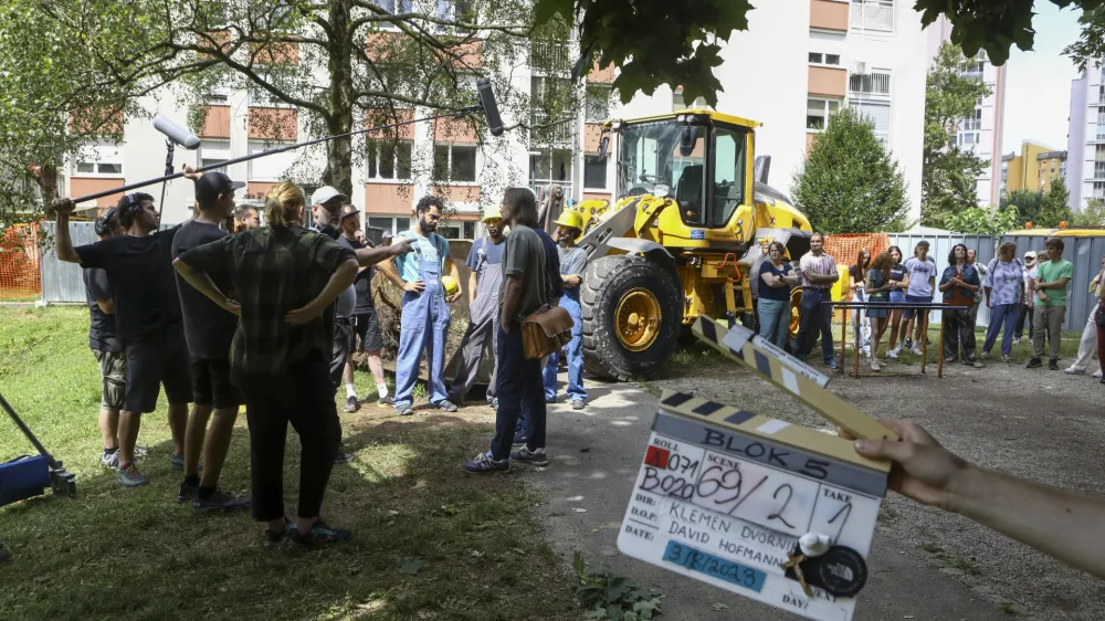 03.08.2023 - Snemanje slovenskega mladinskega filma Blok 5 režiserja Klemna DvornikaFOTO: Luka Cjuha