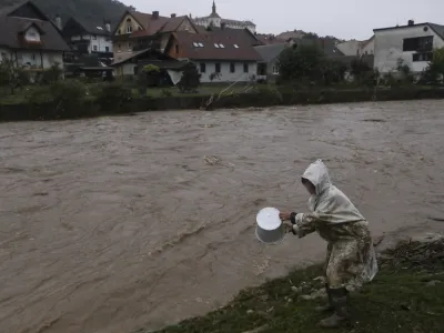 Škofja Loka - Puštal05.08.2023 najhujše poplave v zgodovini Slovenije - slovenija pod vodo - poplave - sanacija - čiščenjeFOTO: Luka Cjuha