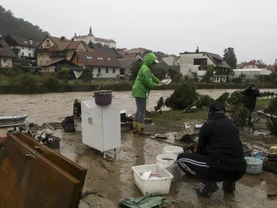 Škofja Loka - Puštal05.08.2023 najhujše poplave v zgodovini Slovenije - slovenija pod vodo - poplave - sanacija - čiščenjeFOTO: Luka Cjuha