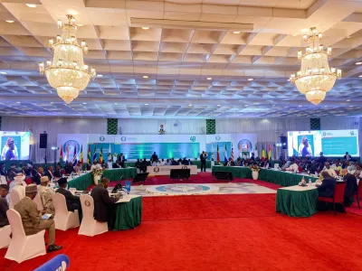 West African leaders gather for Economic Community of West African States (ECOWAS) Head of States and Government meeting in Abuja, Nigeria August 10, 2023. REUTERS/Abraham Achirga