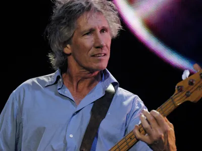 London, England (July 2, 2005): Roger Waters performs with Pink Floyd during the LIve 8 concert in Hyde Park. (Photo by David J. Rogowski)