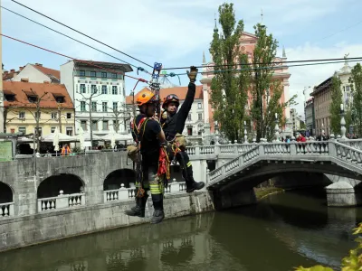 03.05.2022- Tromostovje - gasilska vaja Gasiljska brigda Ljubljana, <br><br>Foto: Tomaž Skale<br>