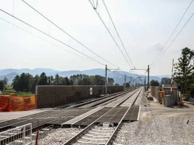 - Železniška postaja Notranje Gorice.- 13.09.2023. - Slovenske železnice, prenova proge med Borovnico in Notranjimi goricami.//FOTO: Bojan Velikonja