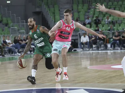 Justin Cobbs- 30.09.2023 – košarka – Cedevita Olimpija: Mega, liga Aba, 1. krog: //FOTO: Luka Cjuha