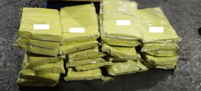 Zaseg droge kratom v Luki Koper. Foto: Furs