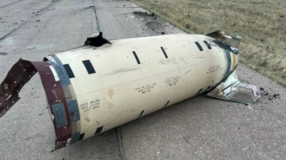 Ostanki ameri&scaron;ke rakete Atacms. Foto: rusko obrambno ministrstvo