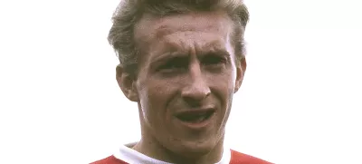 FILE - Scottish footballer Denis Law, who plays for Manchester United, is pictured in London in 1962. (AP Photo/File)