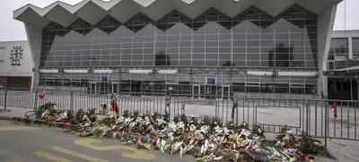 16.2.2025 - Novi sad Srbija - Železniška postaja - podrti nadstrešekFoto: Luka Cjuha