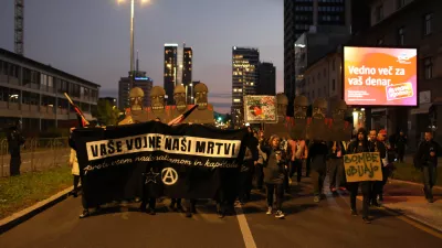 11.10.2025. Anti Nato protest. Foto: Bojan Velikonja 