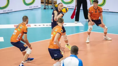 12.02.2025 ACH Volley - Ziraat Bank Ankara, četrtfinale evropskega pokala CEVFOTO: Nik Erik Neubauer