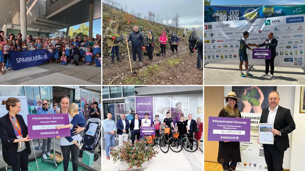 Banka Sparkasse razpisuje do 100.000 evrov za projekte, ki prinašajo pozitivne spremembe za družbo. Prijave sprejemajo do 12. novembra. (Foto: Arhiv Sparkasse)