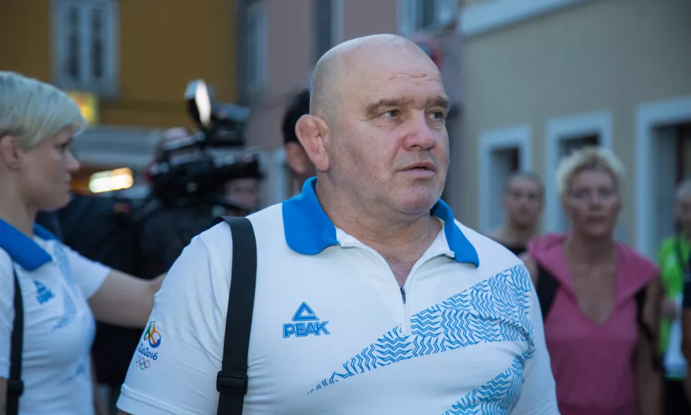 - člani olimpijske reprezentance Slovenije Rio 2016 na Titovem trgu v Kopru- Marjan Fabjan- 22.07.2016 - Predstavitev olimpijske reprezentance Slovenije pred odhodom na OI v Rio - ..//FOTO: Maja Marko