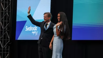  - Dr. Robert Golob, Predsednik stranke in Predsedni Vlade RS,- Tina Gaber Golob, žena,- 19.09.2025. - 5. Kongres Gibanja Svoboda v Kopru.//FOTO: Bojan Velikonja