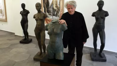 06.02.2026 - galerija Novak, Mirsad Begič, kip Ženski AktFoto: Tomaž Skale