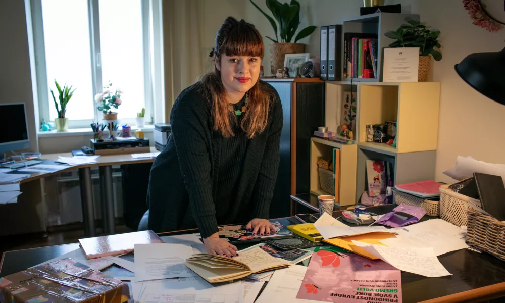 24.4.2025 - Nika Kovač - antropologinja, sociologinja, aktivistka, predavateljicaFoto: Luka Cjuha