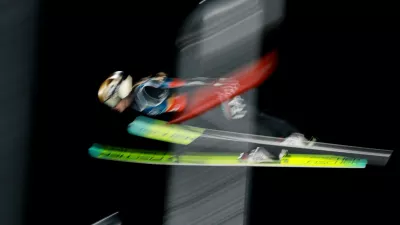 Milano Cortina 2026 Olympics - Ski Jumping - Mixed Team - Predazzo Ski Jumping Stadium, Predazzo, Italy - February 10, 2026. Annika Sieff of Italy in action during the first round REUTERS/Stephanie Lecocq