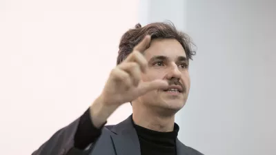 Ljubljana, Moderna Galerija.Javna predstavitev skupnega volilnega manifesta strank Levica in Vesna.Sokoordinator Levice Luka Mesec. / Foto: Katja Kodba/sta