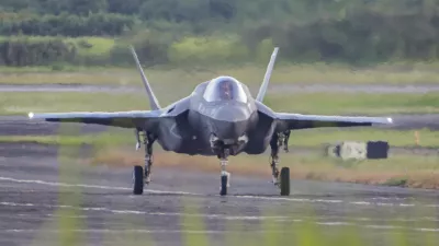 FILED - 13 September 2025, Puerto Rico, Ceiba: A Lockheed Martin F-35B fighter jet taxis along the runway at Roosevelt Roads Naval Station after landing. Amidst the conflict between the United States and Venezuela, the Caribbean island nation of Trinidad and Tobago has allowed US military aircraft to use its airports for logistical purposes, the country's Foreign Ministry said on Monday. Photo: Kendall Torres Cort&eacute;s/dpa