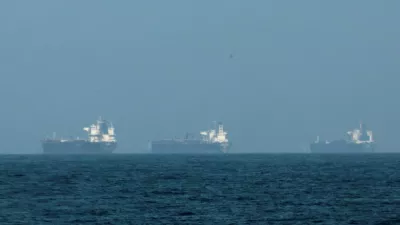FILE PHOTO: Tankers are seen off the coast of the Fujairah, as Iran vows to fire on ships transiting the Strait of Hormuz, amid the U.S.-Israel conflict with Iran, in Fujairah, United Arab Emirates, March 3, 2026. REUTERS/Amr Alfiky/File Photo