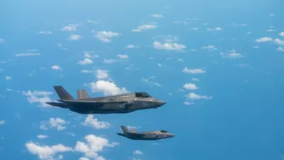 This handout photo released by US Southern Command on March 9, 2026, shows two US Marine Corps F-35 fighter jets conducting a patrol off the coast of Venezuela on March 6, 2026. US President Donald Trump on March 7 urged Latin American nations to use military power against the "cancer" of drug cartels, offering to support them with US missile strikes targeting narco kingpins. Trump has already staked bold claims in Latin America with the ouster of Venezuela's authoritarian leader Nicolas Maduro and working with his replacement, Delcy Rodriguez, to claim Venezuelan oil reserves for America.,Image: 1081452611, License: Rights-managed, Restrictions: RESTRICTED TO EDITORIAL USE - MANDATORY CREDIT "AFP PHOTO / US SOUTHERN COMMAND / HANDOUT" - HANDOUT - NO MARKETING NO ADVERTISING CAMPAIGNS - DISTRIBUTED AS A SERVICE TO CLIENTS, ***HANDOUT image or SOCIAL MEDIA IMAGE or FILMSTILL for EDITORIAL USE ONLY! * Please note: Fees charged by Profimedia are for the Profimedia's services only, and do not, nor are they intended to, convey to the user any ownership of Copyright or License in the material. Profimedia does not claim any ownership including but not limited to Copyright or License in the attached material. By publishing this material you (the user) expressly agree to indemnify and to hold Profimedia and its directors, shareholders and employees harmless from any loss, claims, damages, demands, expenses (including legal fees), or any causes of action or allegation against Profimedia arising out of or connected in any way with publication of the material. Profimedia does not claim any copyright or license in the attached materials. Any downloading fees charged by Profimedia are for Profimedia's services only. * Handling Fee Only ***, Model Release: no