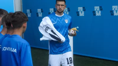 - Žan Vipotnik.- 08.06.2024. - Prijateljska nogometna tekma pred nastopi na Evropskem nogometnem prvenstvu EURO 2024 v Nemčiji med Slovenijo in Bolgarijo.//FOTO: Bojan Velikonja